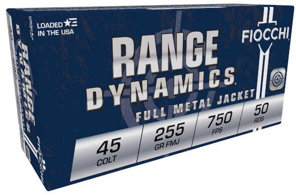 Fiocchi Shooting Dynamics .45 Colt 255Gr CMJ 50rd Box Ammo (45LCCMJ) - Fiocchi - COMPLETE METAL JACKET