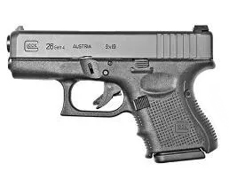 GLOCK 26 G26 HGA 9MM 3.5 IN BBL FS 5LB 2 10RD MAGS CERAKOTE GRAY BATTLEWORN FRAME/SLIDE